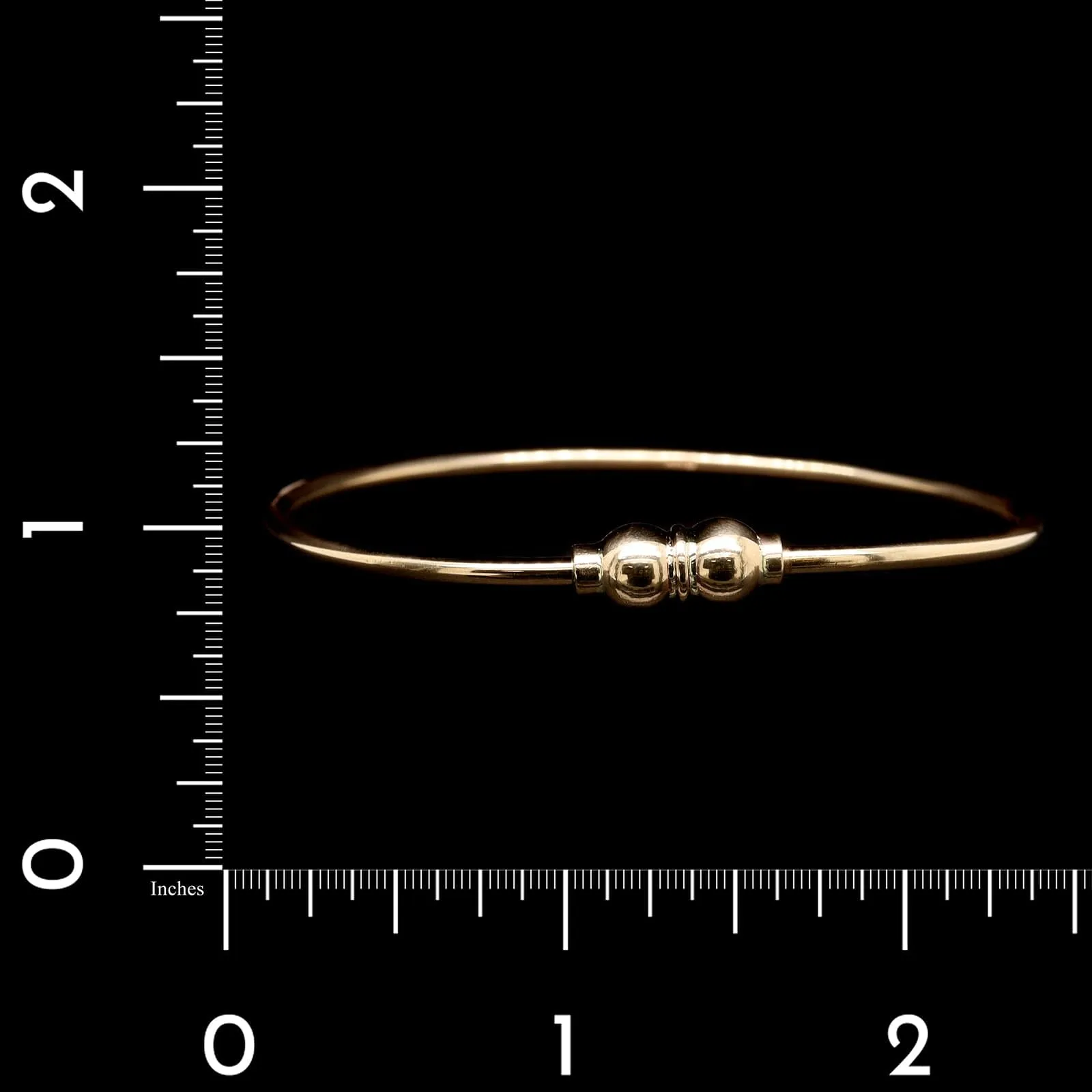 14K Yellow Gold Estate Cape Cod Style Double Ball Bracelet