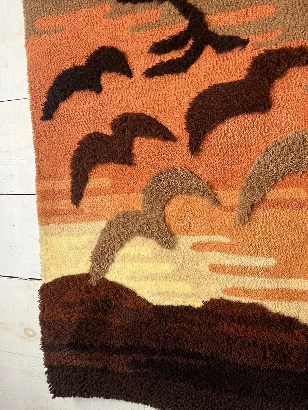 1980s Vintage Seagull Wall Hanging