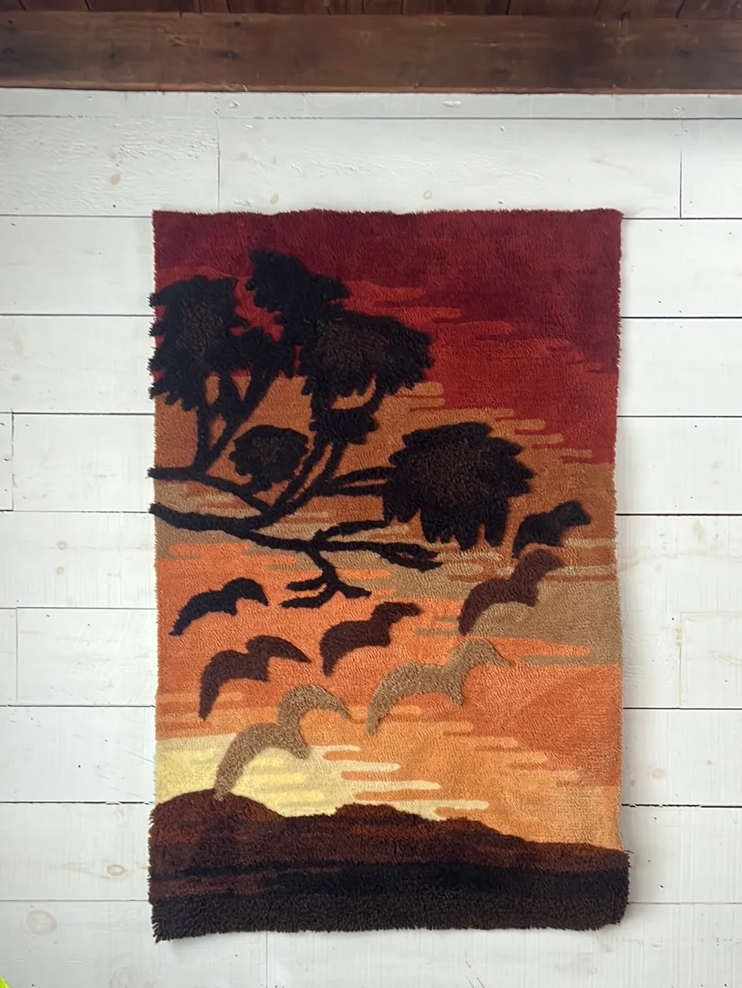 1980s Vintage Seagull Wall Hanging