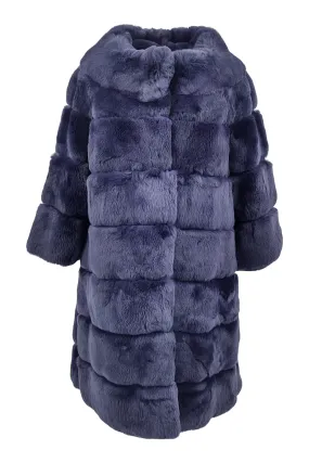 20156A, 75 cm. - Rex - Women - Navy / Rex Kanin Pels - Levinsky - Kvinde