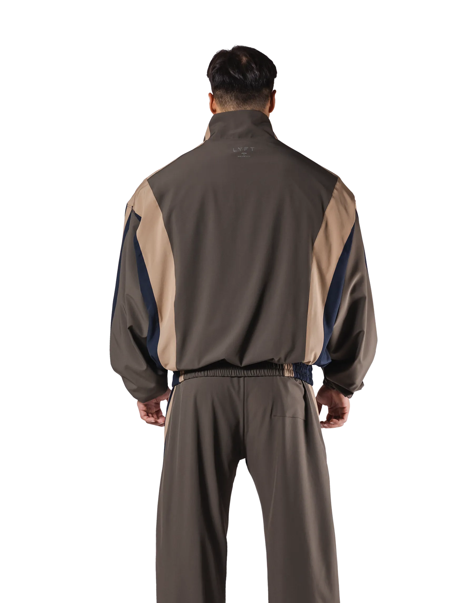2Line Oversize Track Jacket - Brown