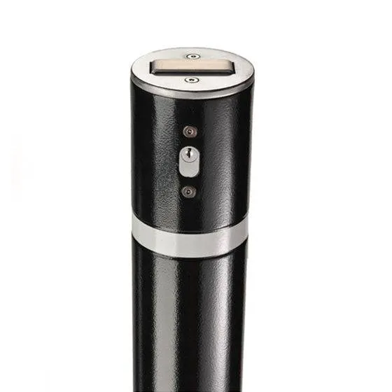 4" Manual Retractable Yellow Carbon Steel Bollard