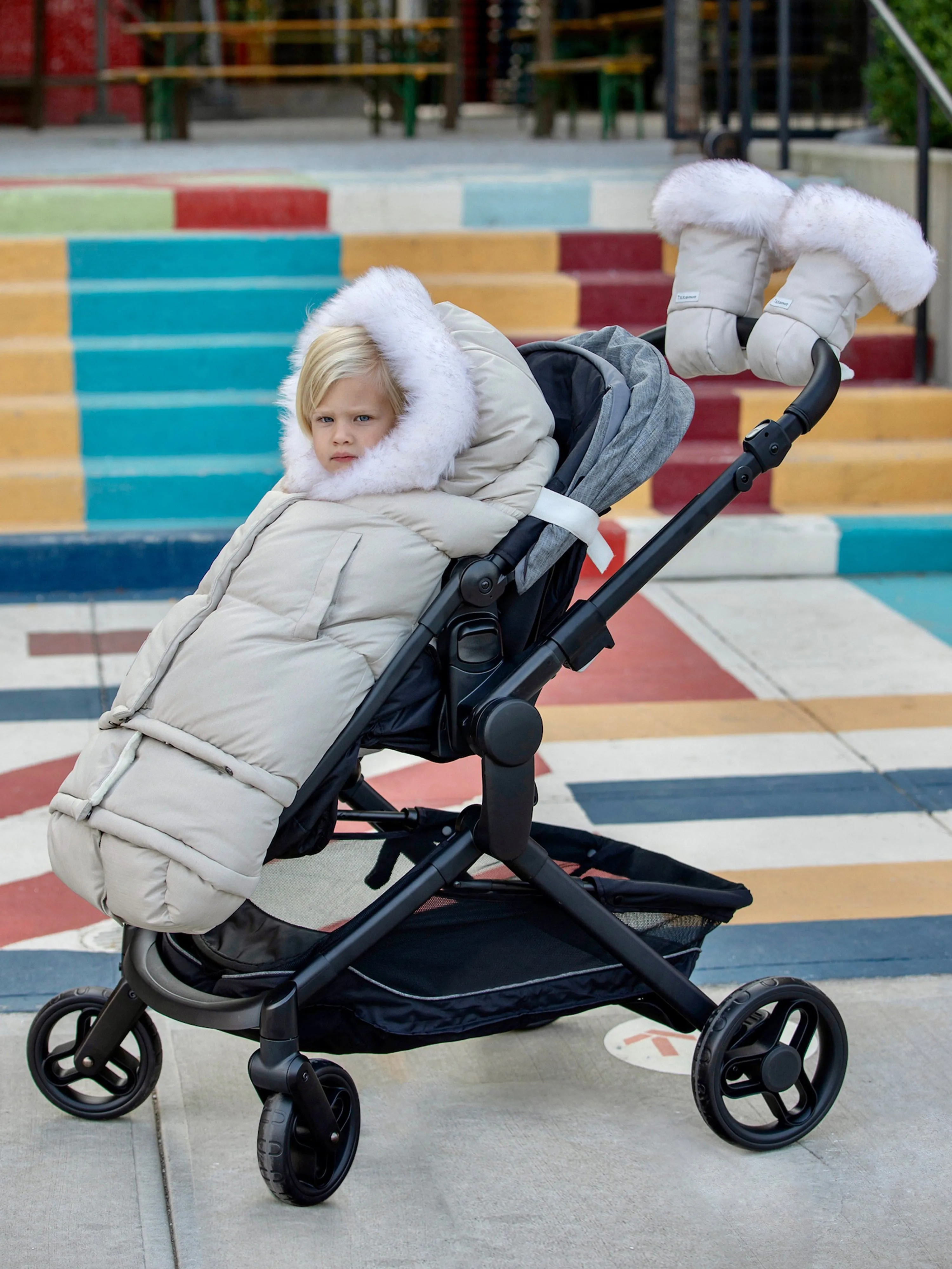 7AM Enfant Baby Blanket 212 Evolution Tundra Nest in Ivory