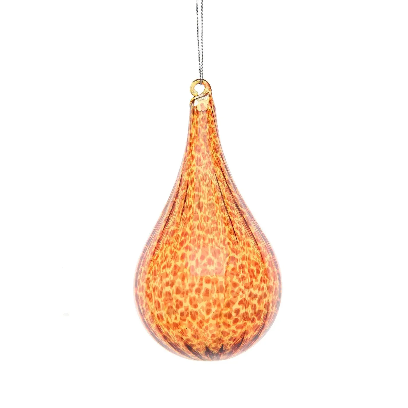 80mm Spiral Leopard Drop Ornament