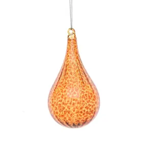 80mm Spiral Leopard Drop Ornament