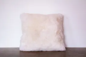 Alpaca Fur Pillow Solid Cream