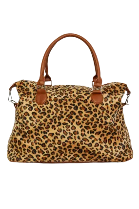 Animal Print Brushed Weekender Bag