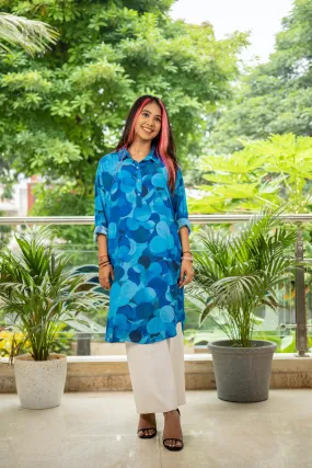 Aqua Camoflage Tunic
