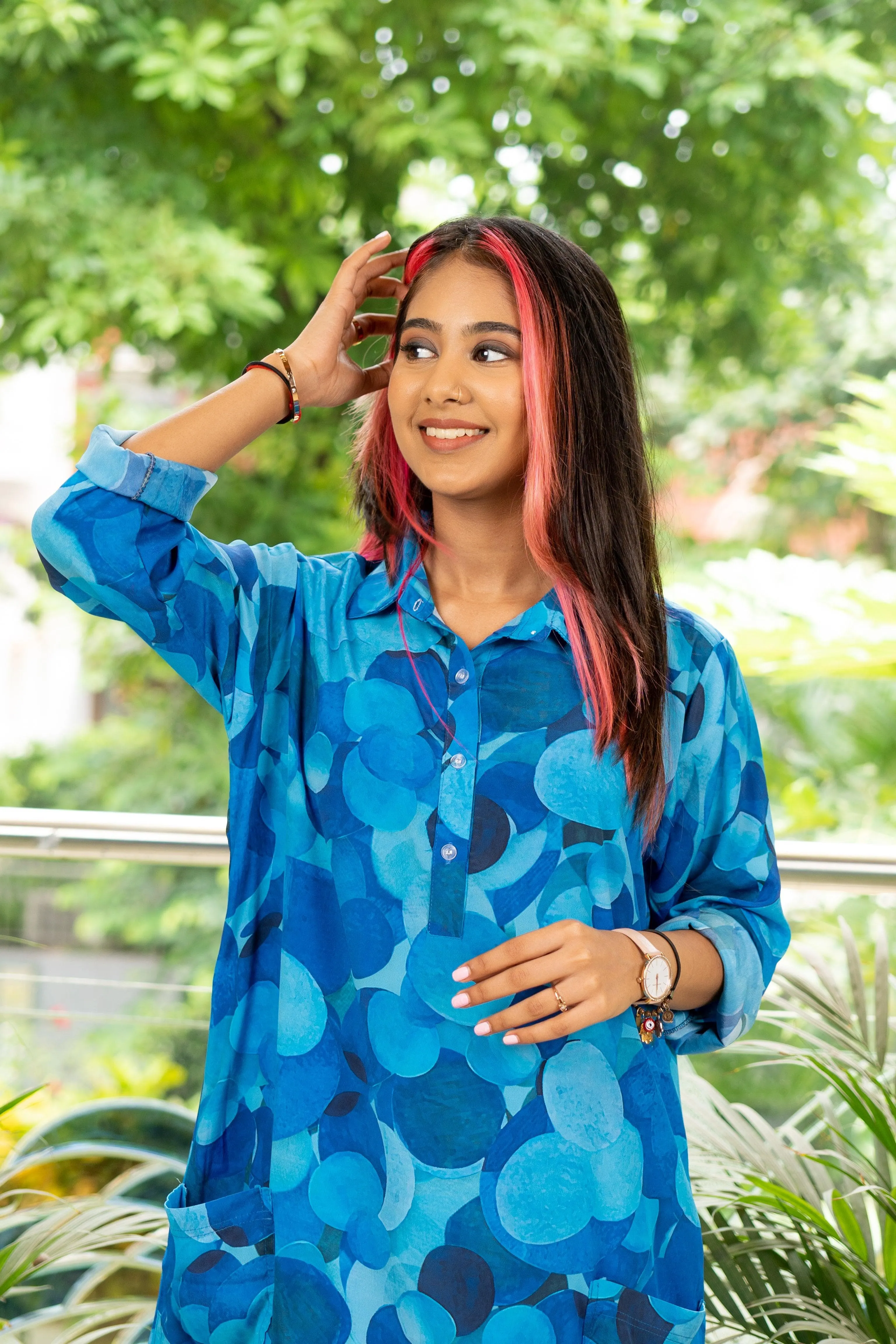 Aqua Camoflage Tunic