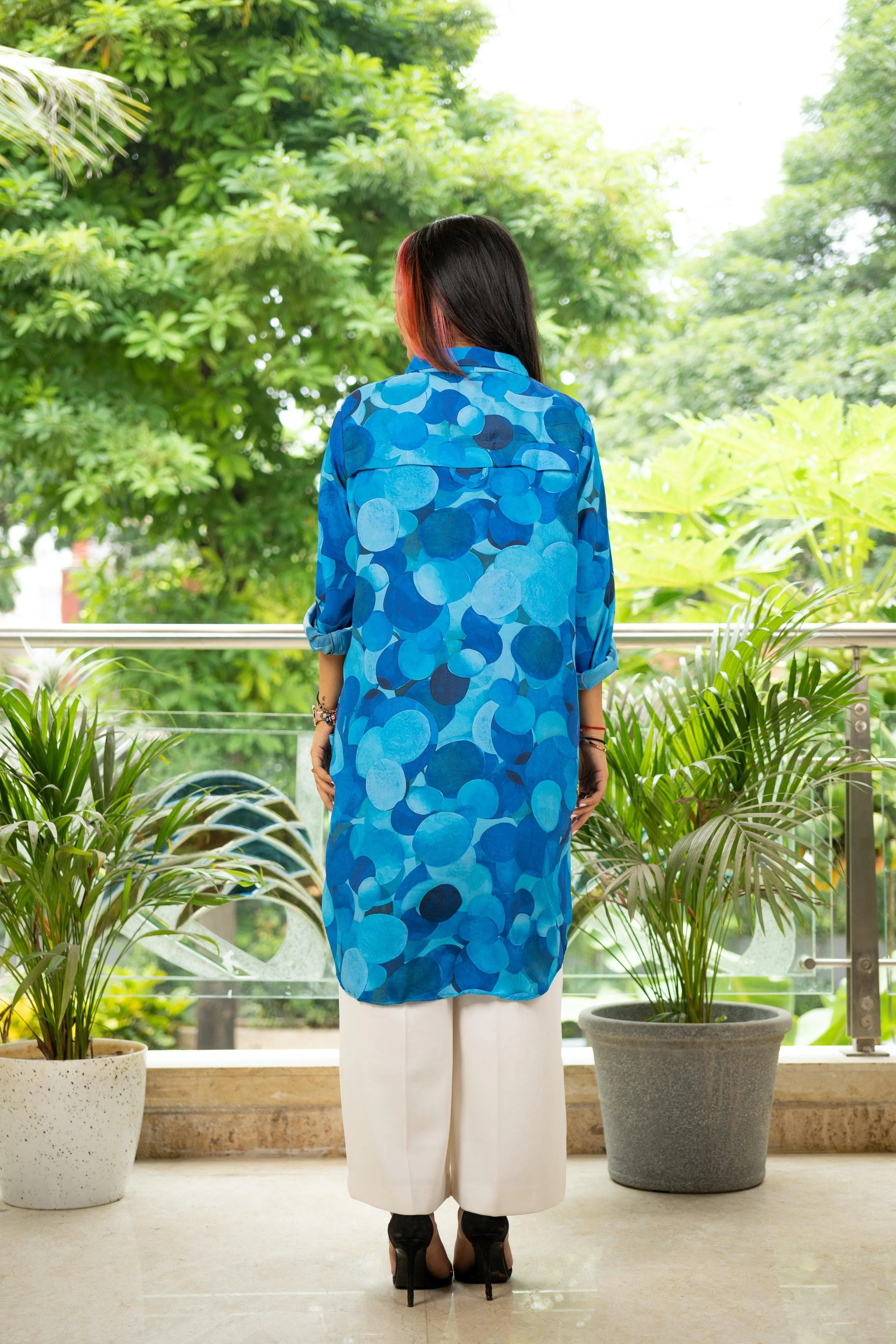 Aqua Camoflage Tunic