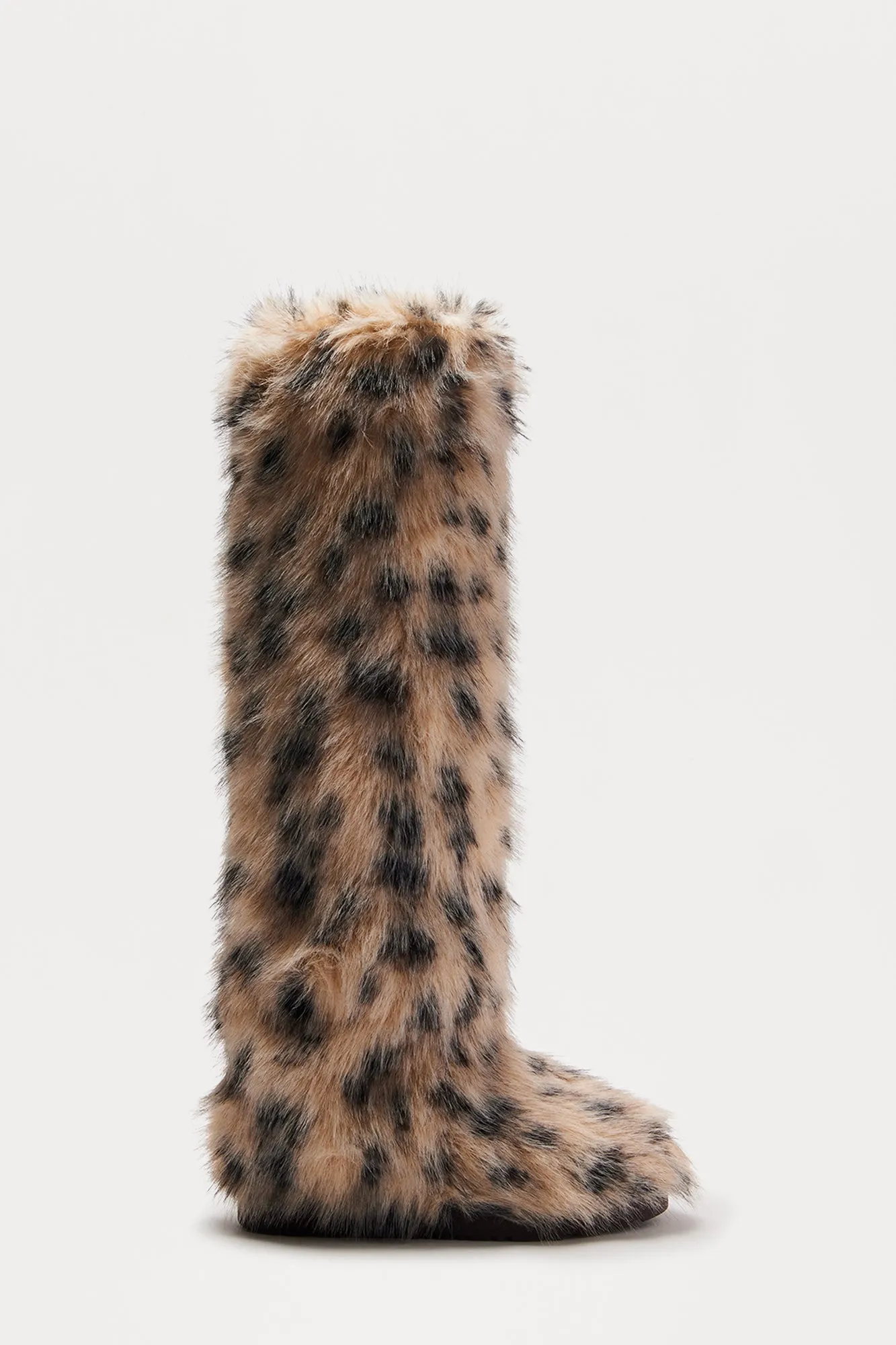 Arctic Faux Fur Boots - Leopard