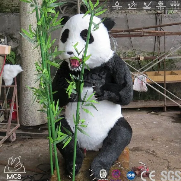 Artificial Robotic Panda Statue Party Decorations-MAP001A
