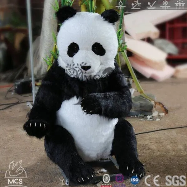 Artificial Robotic Panda Statue Party Decorations-MAP001A