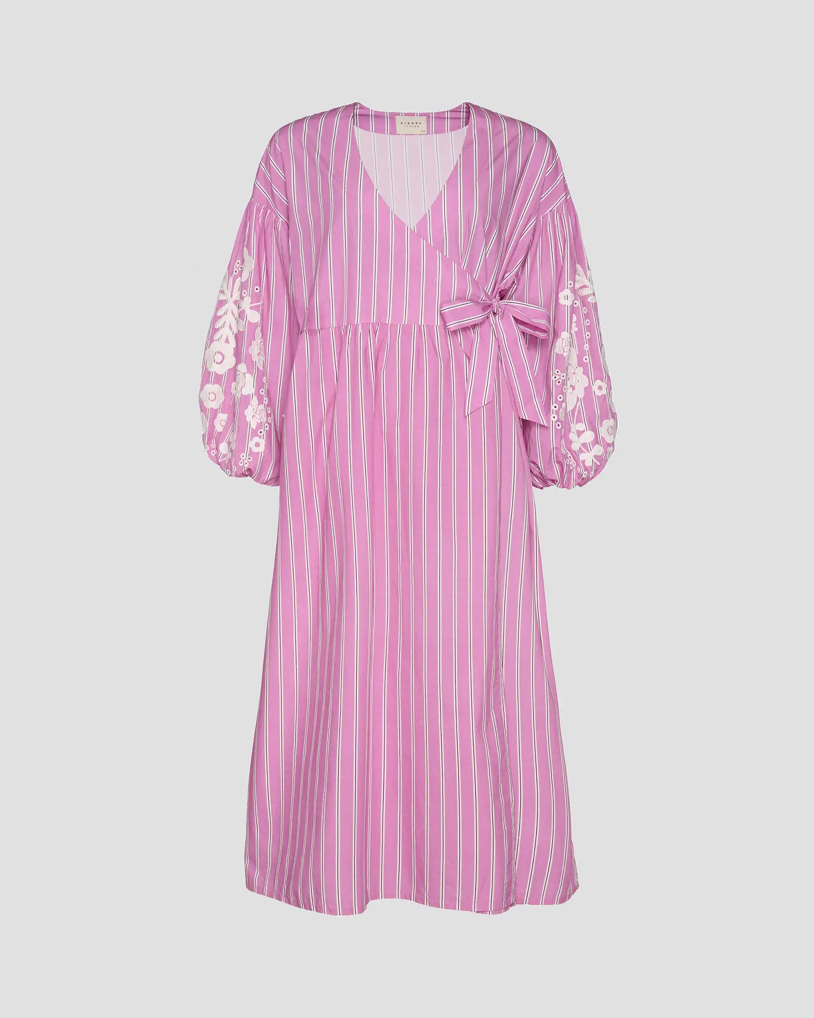 AUGUSTINE WRAP DRESS IN CYCLAMINE