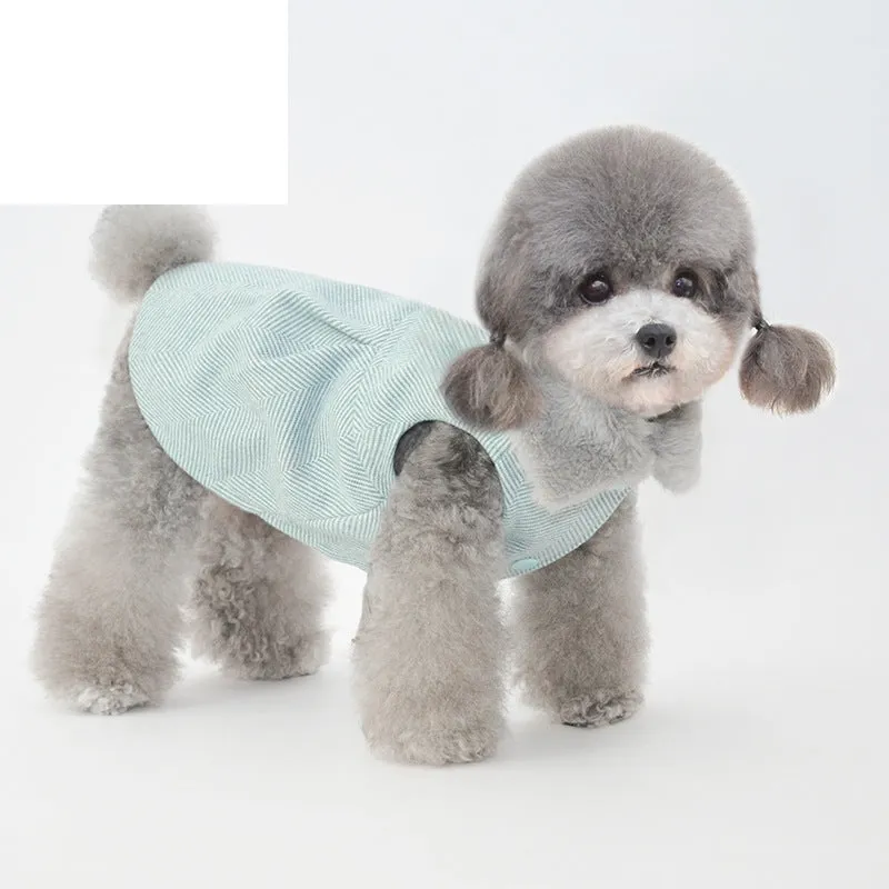Autumn and Winter Pet Winter Clothing Cotton Coat Warm Cat Clothes