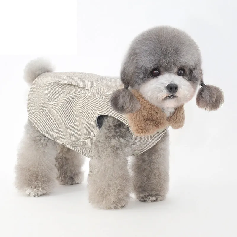 Autumn and Winter Pet Winter Clothing Cotton Coat Warm Cat Clothes