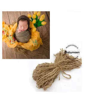 Babymoon Jute Layer Photography Blanket - Brown