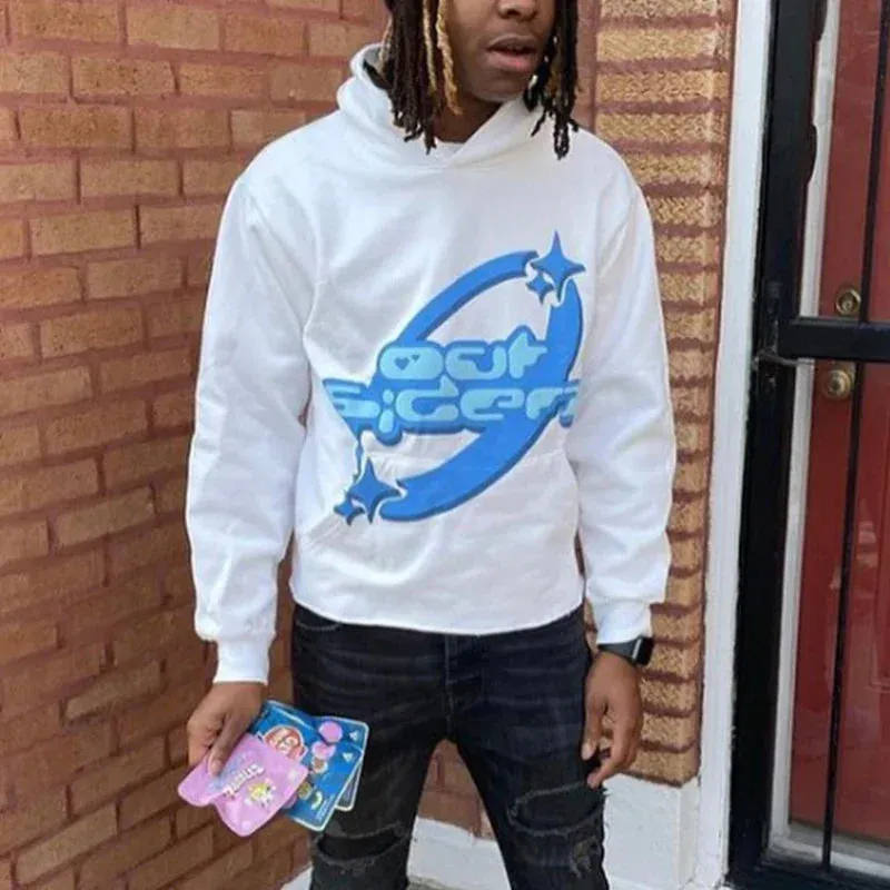 Back To School Joskaa New Star Letter Print Retro Oversized Hoodies Women Street Hip-hop Color Harajuku Casual Zipper Sweatshirt Pullover Y2K Clothes