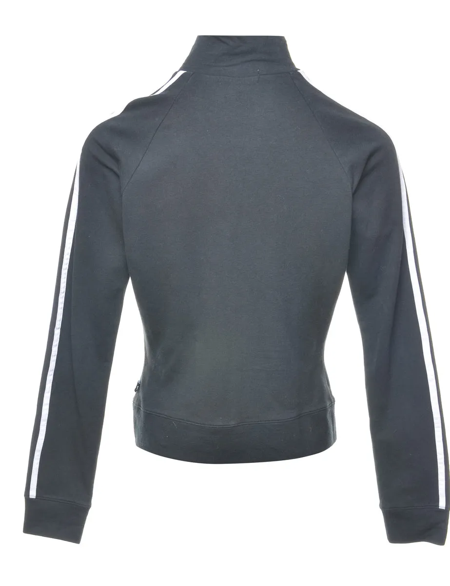 Black Track Top - L