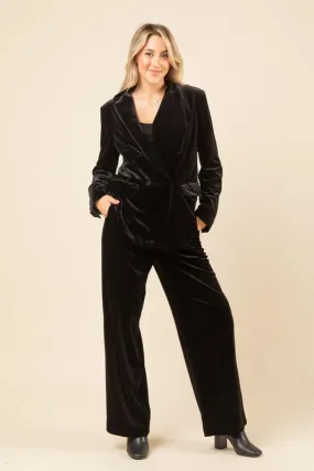 Black Velvet Pants