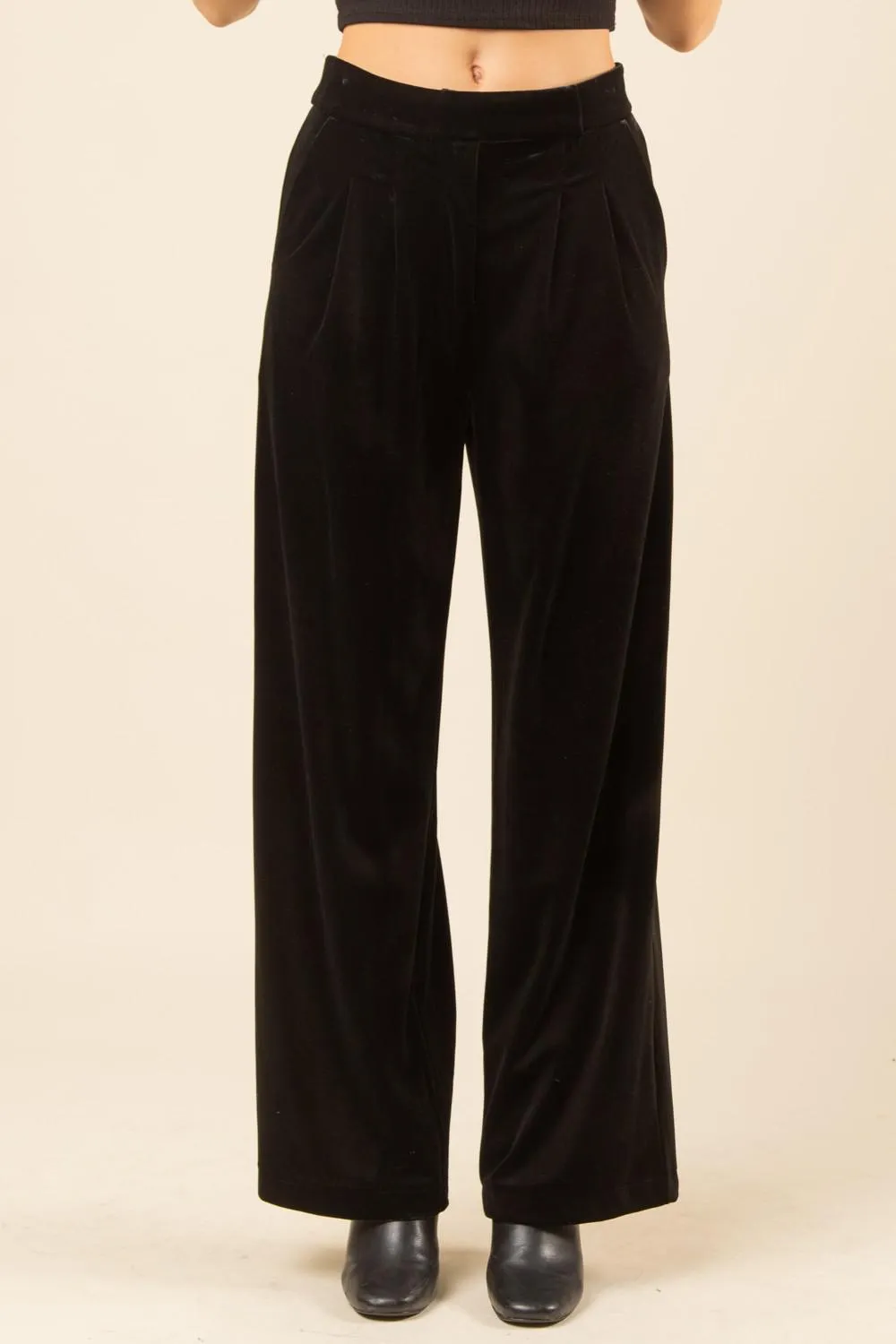 Black Velvet Pants