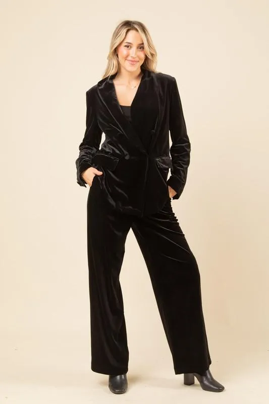 Black Velvet Pants