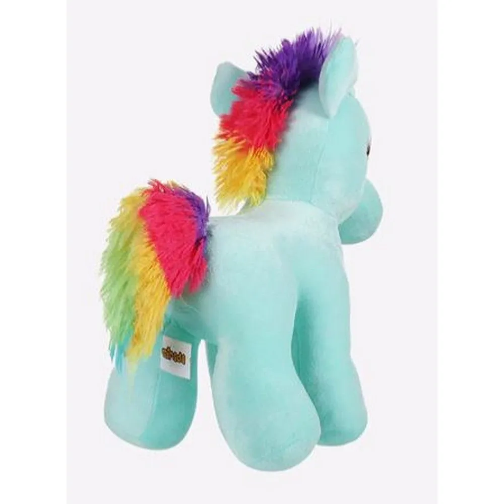 Blue Standing Unicorn With Glitter Horn Soft Toy