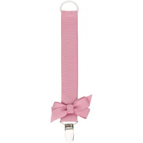 Bow's by Stær Pacifier String w. Bow - Dusty Rosa