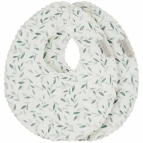 Cam Cam Copenhagen Bib Teething Jersey 2-pack Green Leaves