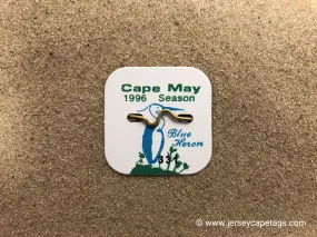Cape May 1996 Seasonal Beach Tag