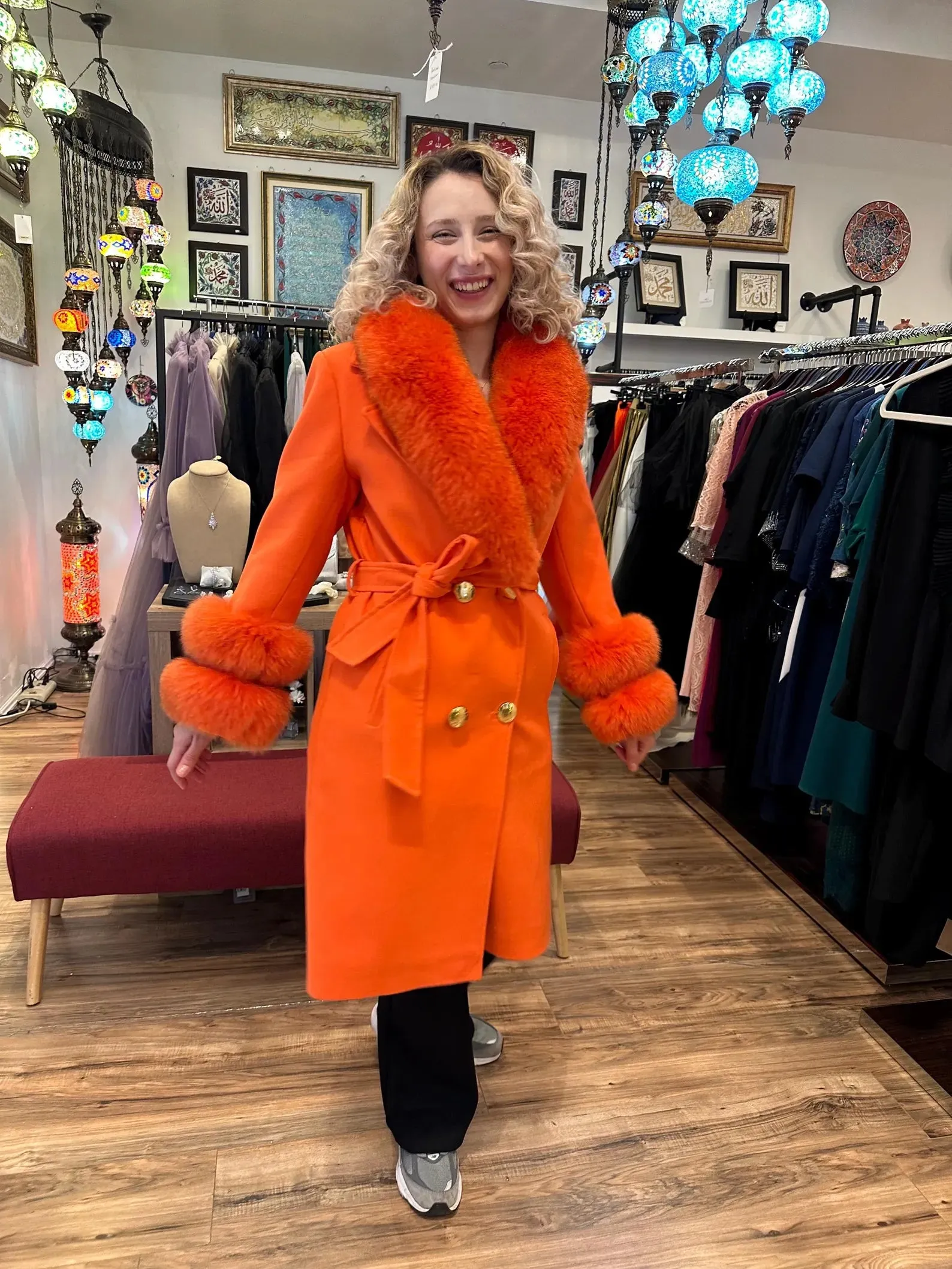 Cashmere Fur Coat