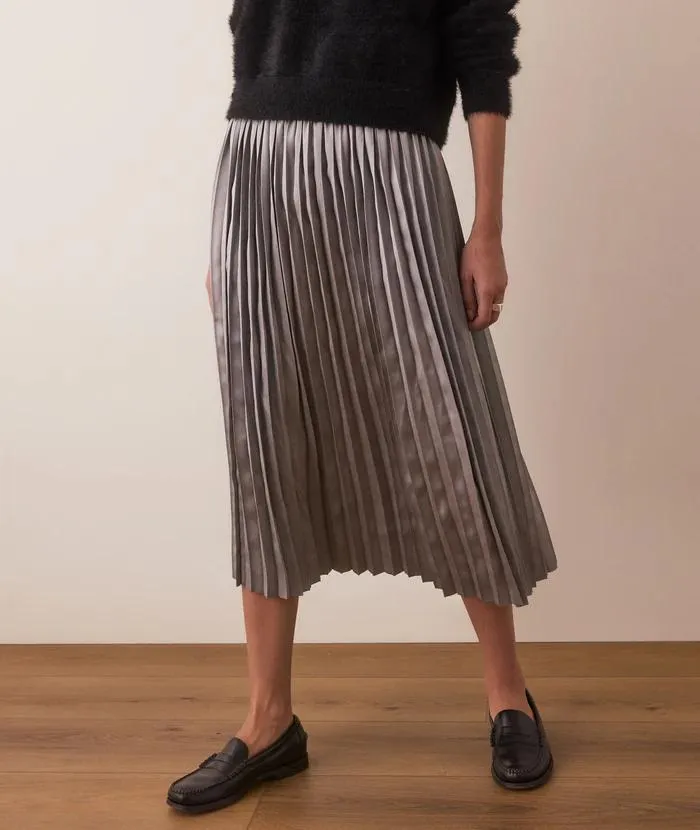 Chelsea Pleated Midi Skirt