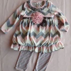 Chevron Tunic & Legging Set - Toddler