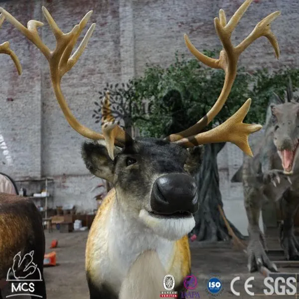 Christmas Present Life-Size Animated Talking Reindeer-CUS023