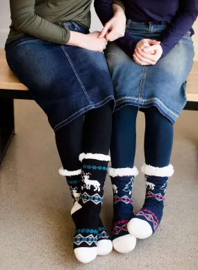Christmas Tree Slipper Socks