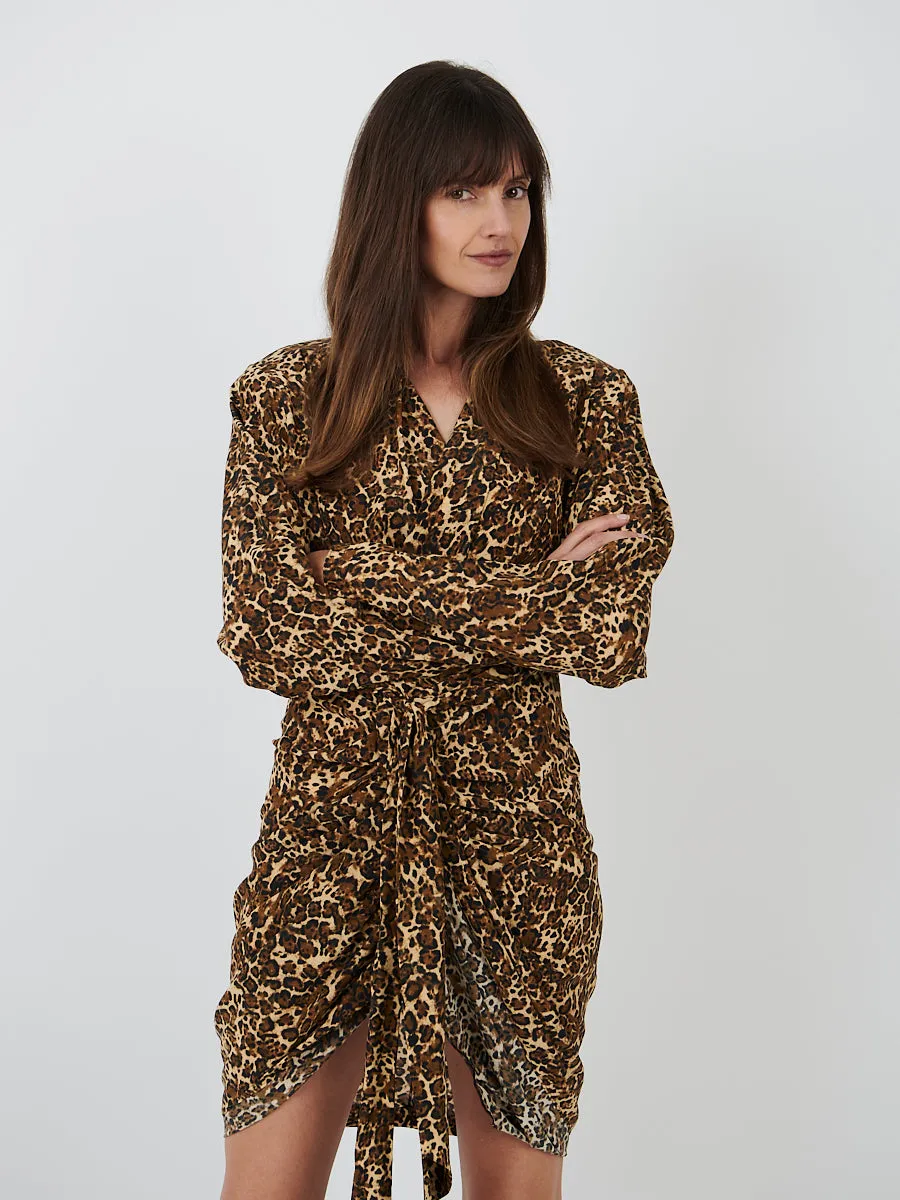 Cleora Dress in Leopard