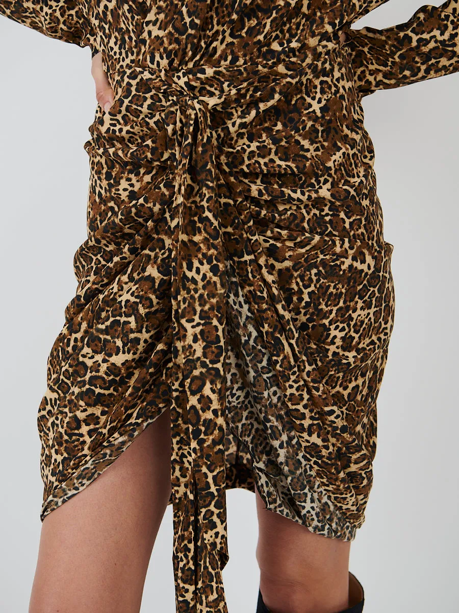 Cleora Dress in Leopard