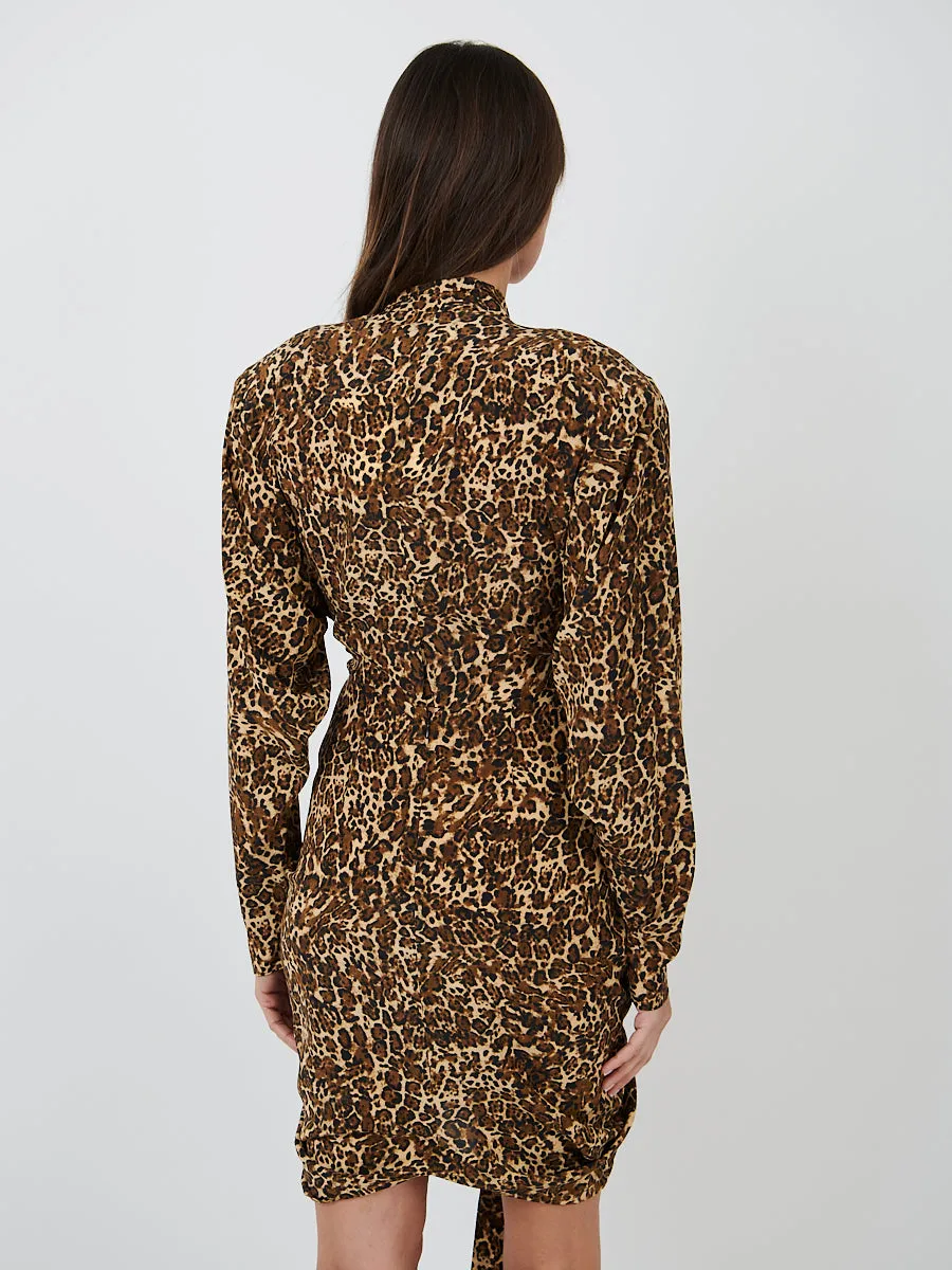 Cleora Dress in Leopard