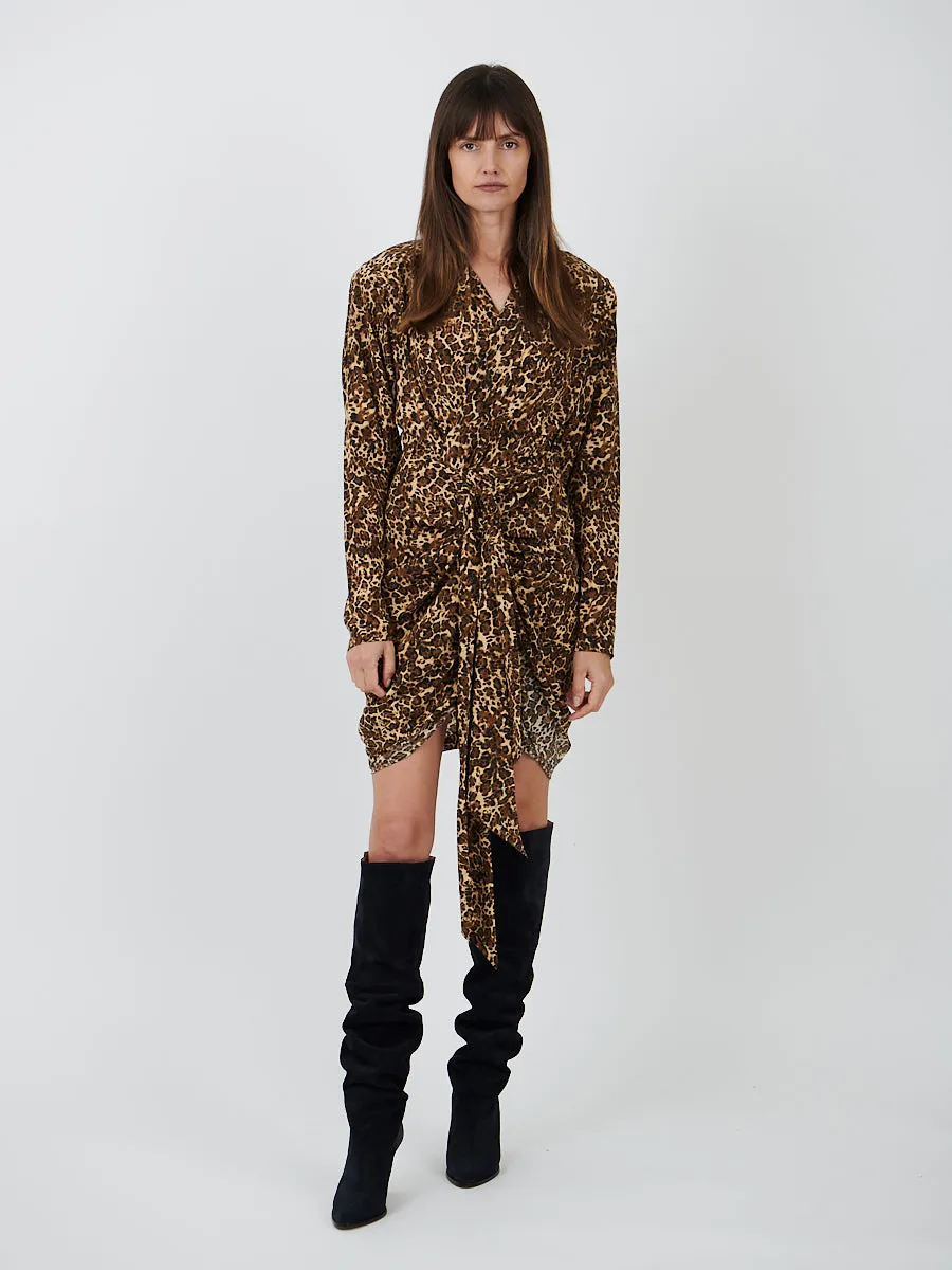 Cleora Dress in Leopard