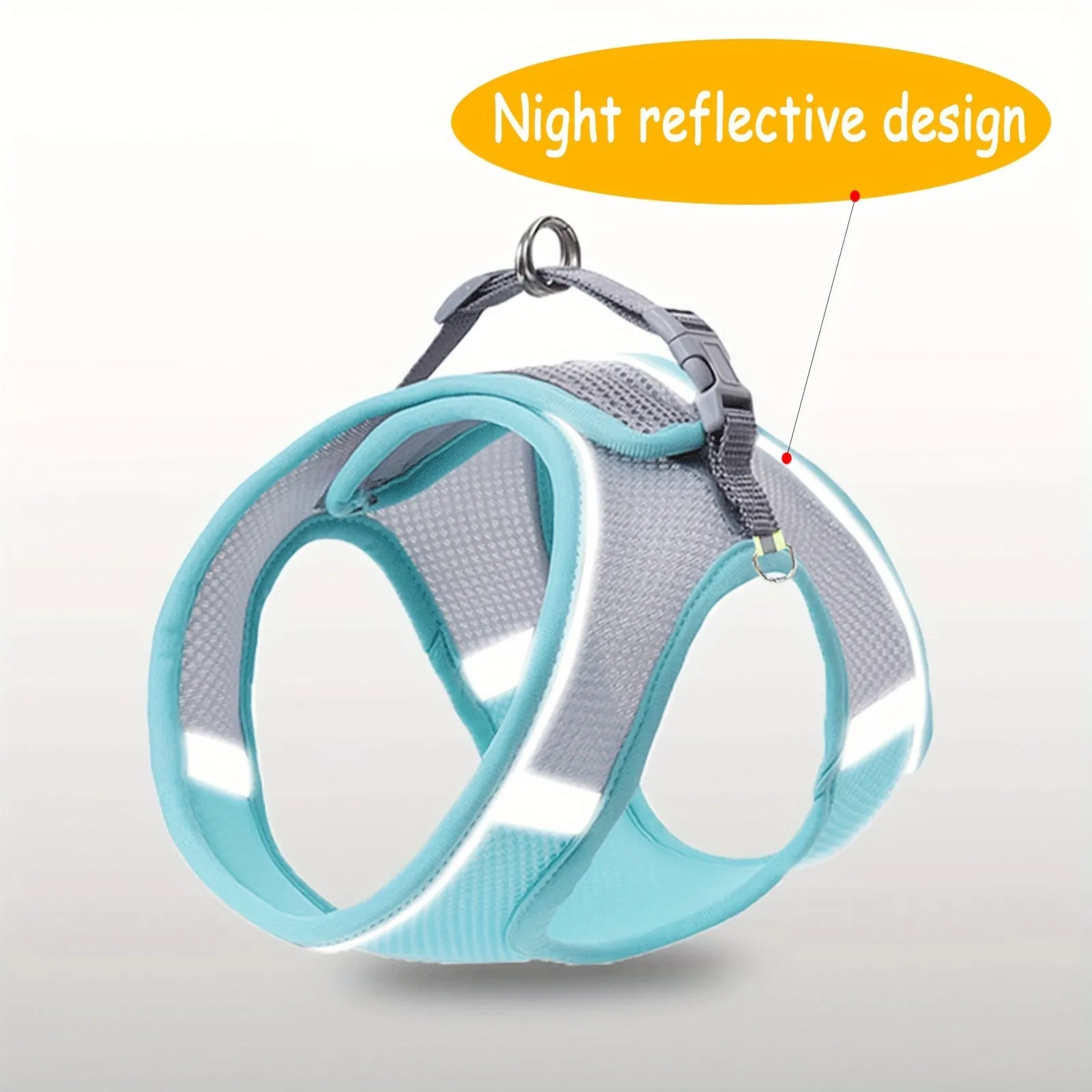 Comfy  Safe Pet Harness Reflective Mesh Vest for Small  Medium Dogs