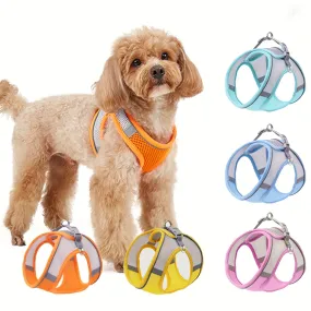Comfy  Safe Pet Harness Reflective Mesh Vest for Small  Medium Dogs