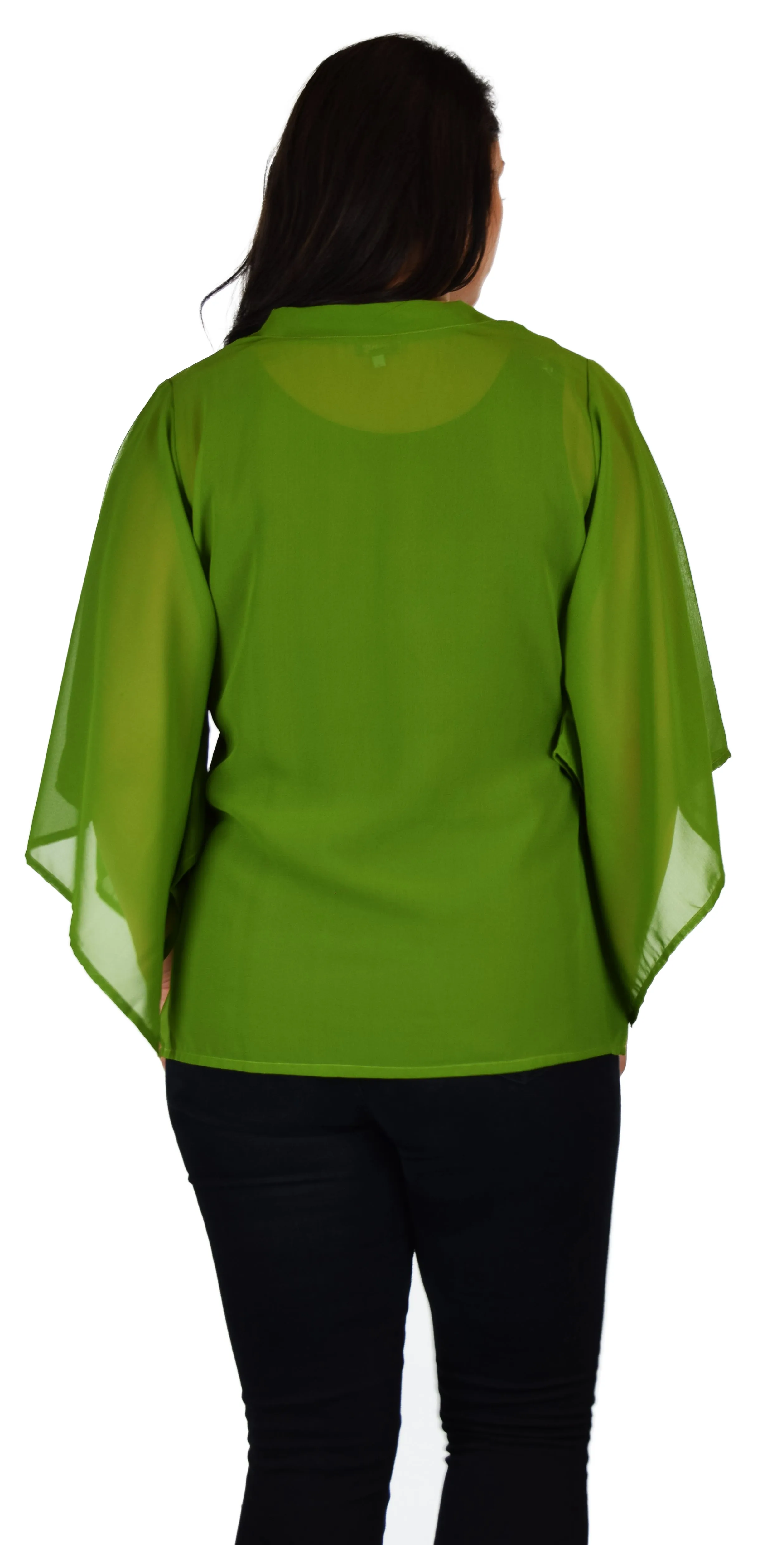 Comfyplus  Georgette Designer Embroidery Sequin Work Plus n Regular Size designer tunic