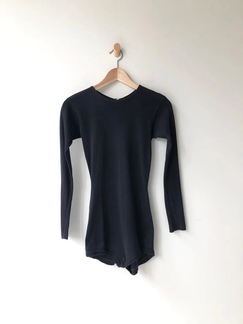 Cotton Knit 1950s Bodysuit