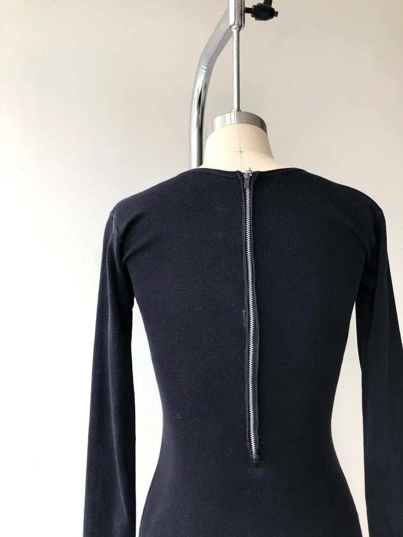 Cotton Knit 1950s Bodysuit