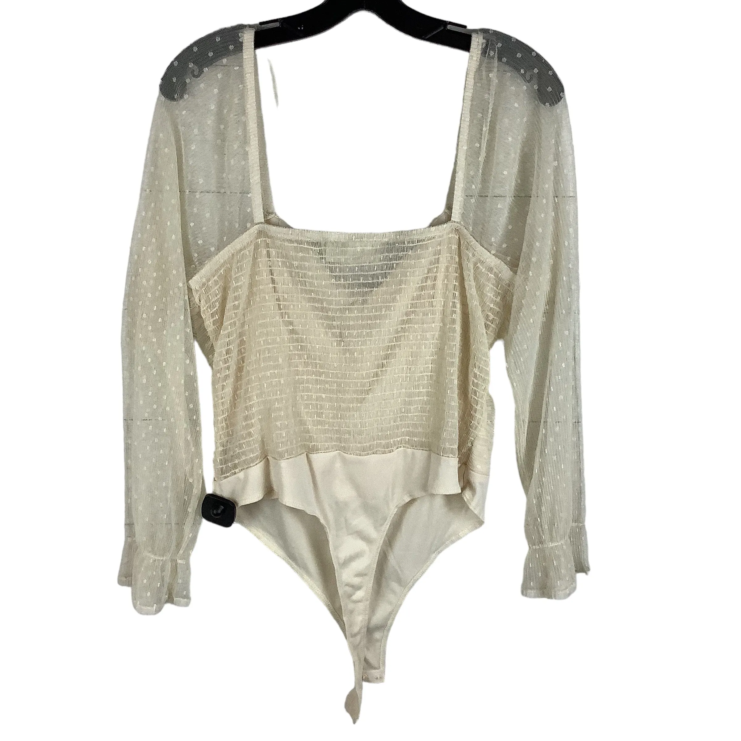 Cream Bodysuit Clothes Mentor, Size Xl