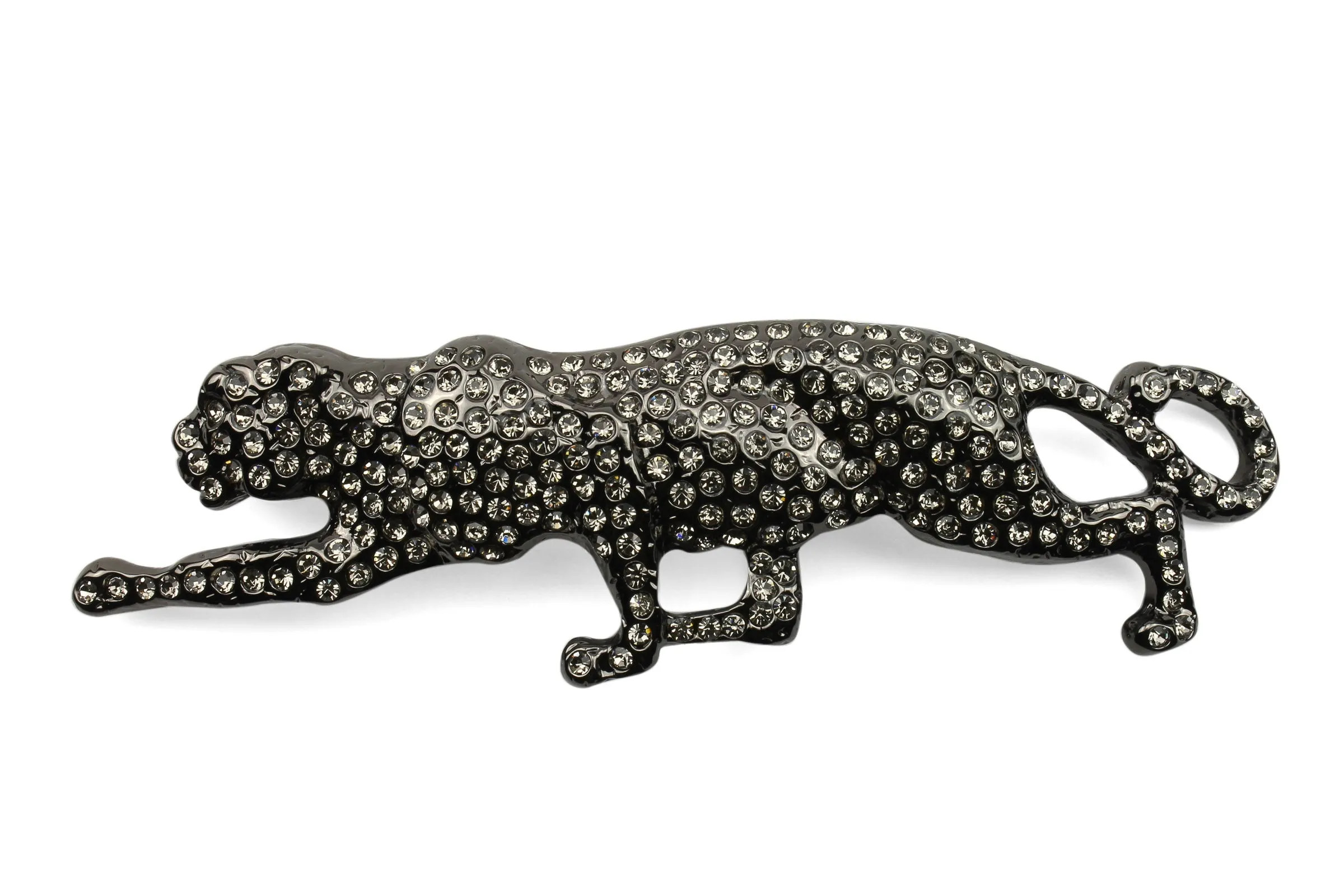Crystal Encrusted Leopard Buckle 25mm