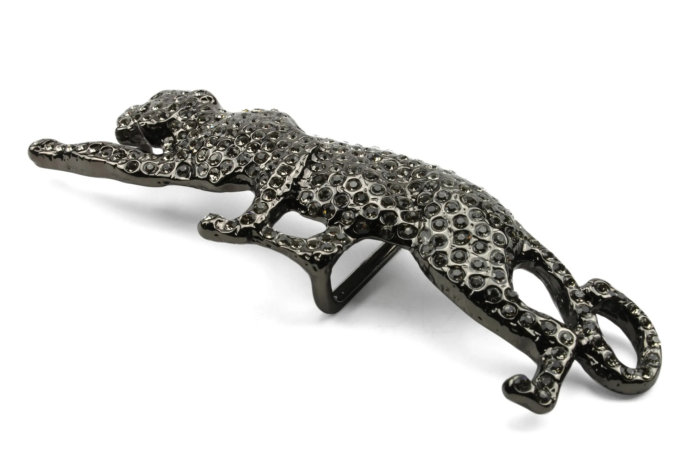 Crystal Encrusted Leopard Buckle 25mm