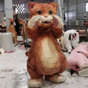 Cute Orange Cat Fursuit By Mcsdino-DCCT001