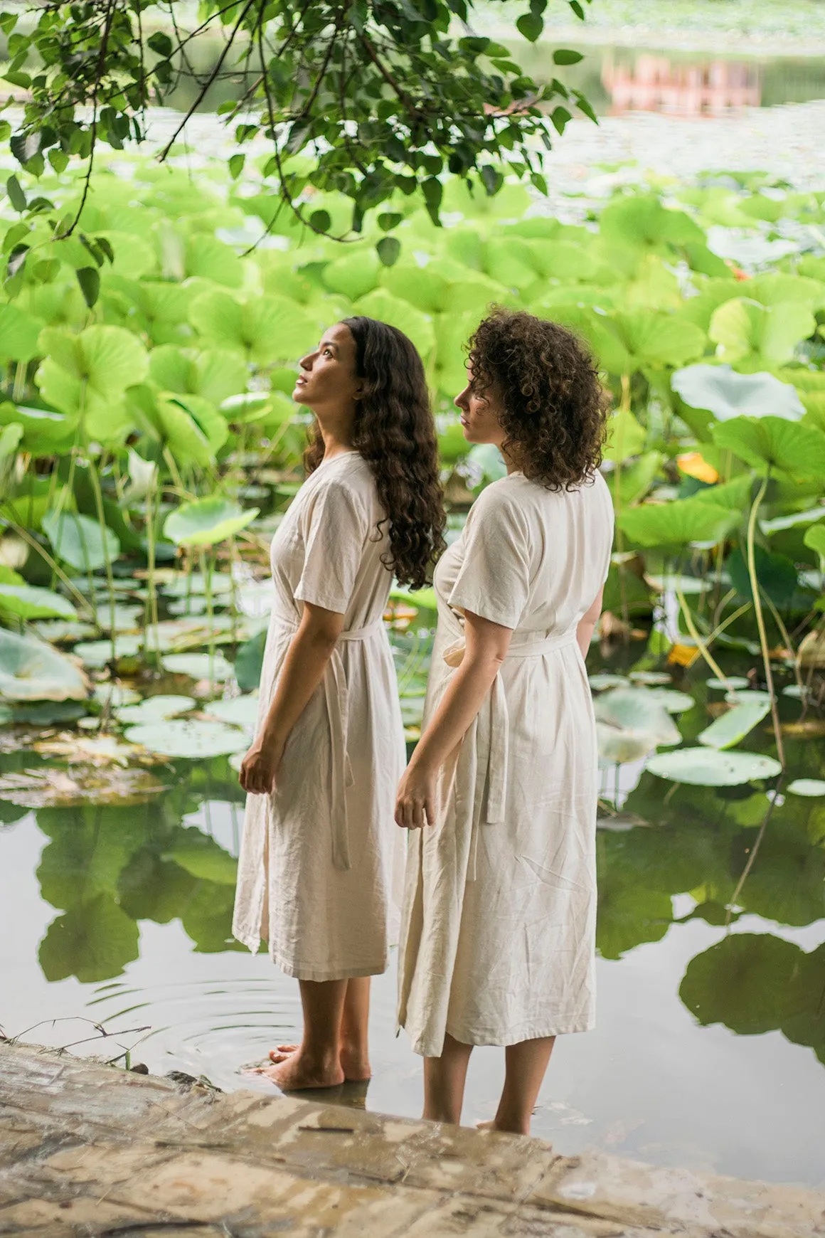Dija Hemp Wrap Dress