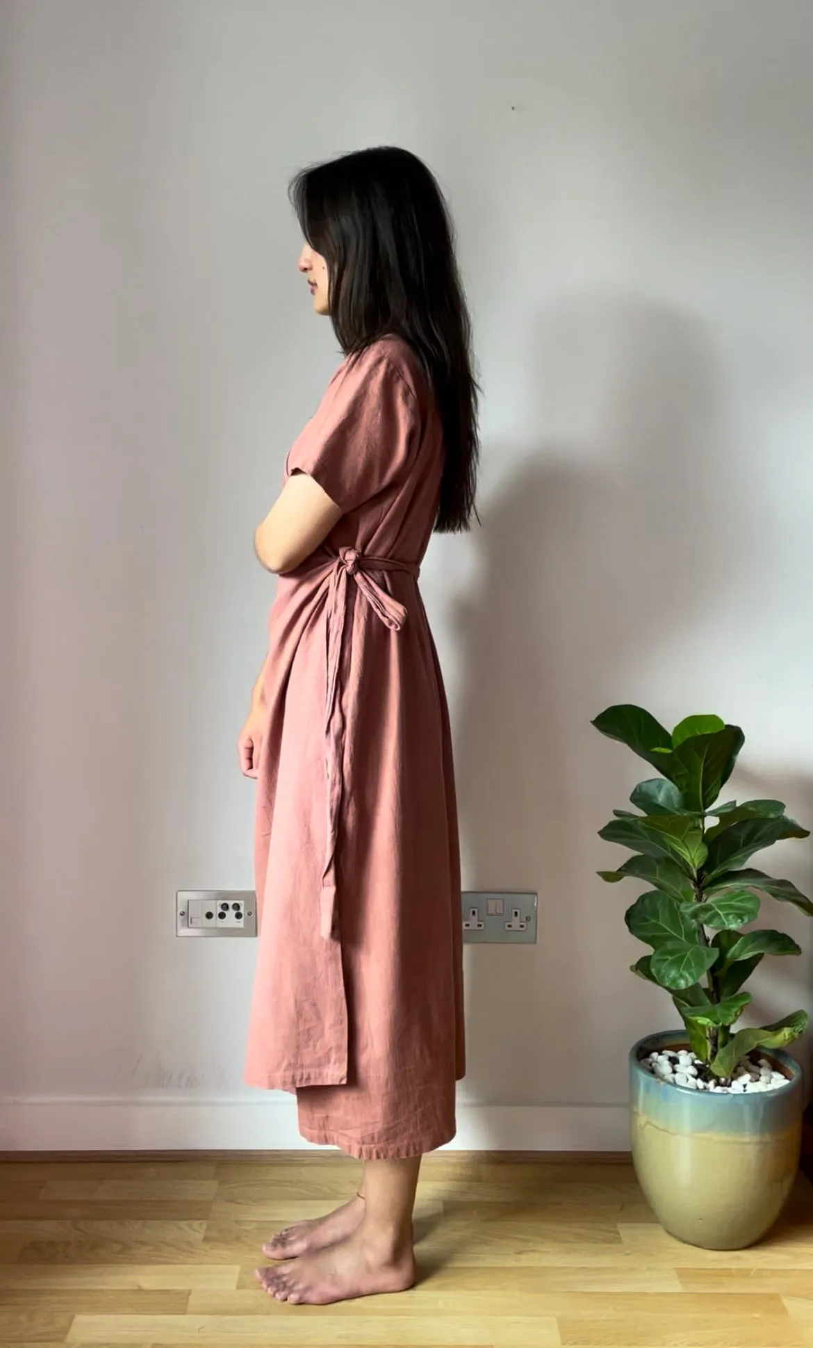 Dija Hemp Wrap Dress